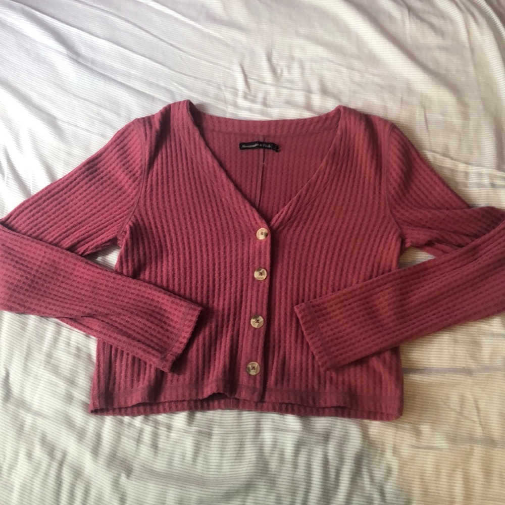 NWOT Abercrombie & Fitch plush cropped sweater